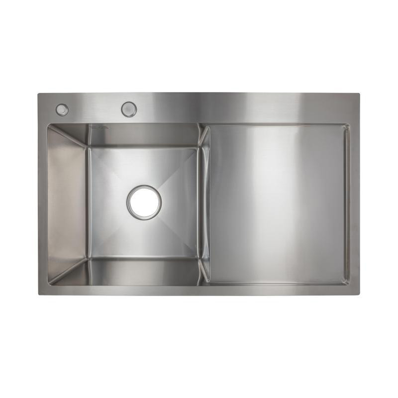 Мойка для кухни с нержавеющей стали интегрированная Lidz Handmade H7849R Brushed Steel (3/1мм) Киев - изображение 1