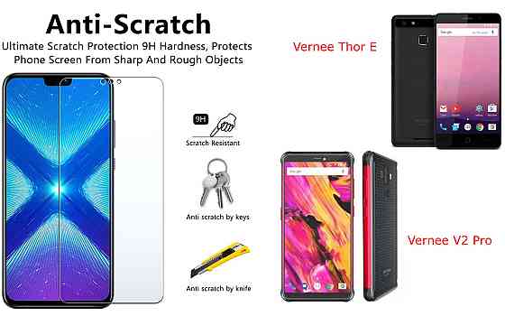 Захисне скло NeoGlass для Vernee Thor E, V2 Pro – надпрозоре та стійке Київ