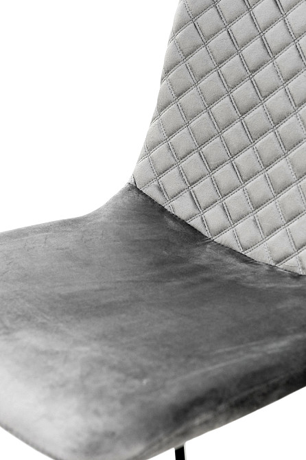 Стілець Некст, чорний/велюр сірий Київ - фото 8