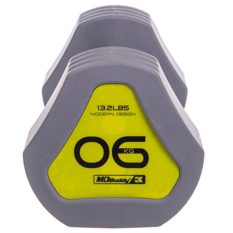 Гантель 6 кг покрытие TPU Zelart-2678-6 Киев - изображение 3