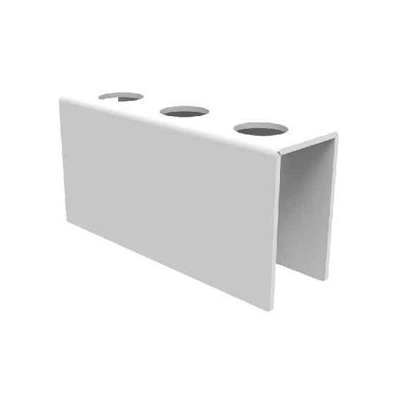 Подставка EKOSTAR для вафельного рожка на 3шт. Белая. Акрил 3 мм Киев