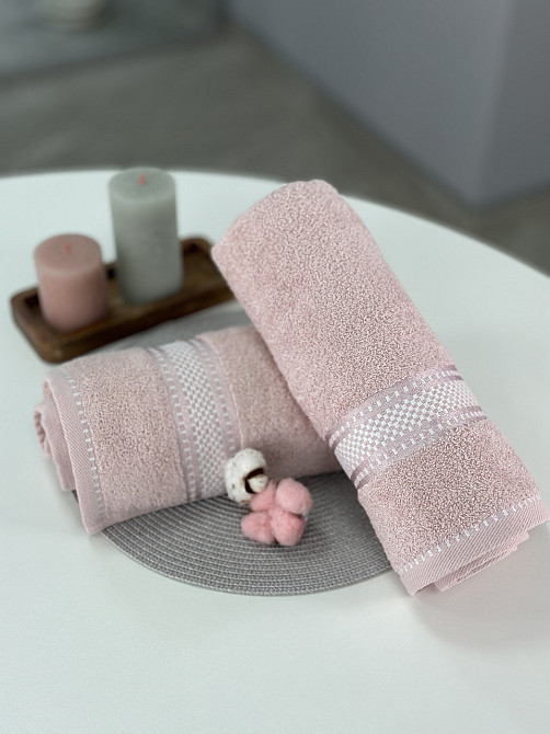 Махровое полотенце Ideal Textile 70х140 светло-розовое Черновцы - изображение 5