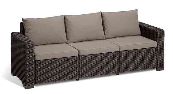 Комплект садових меблів Keter California 3 seater, коричневий Київ