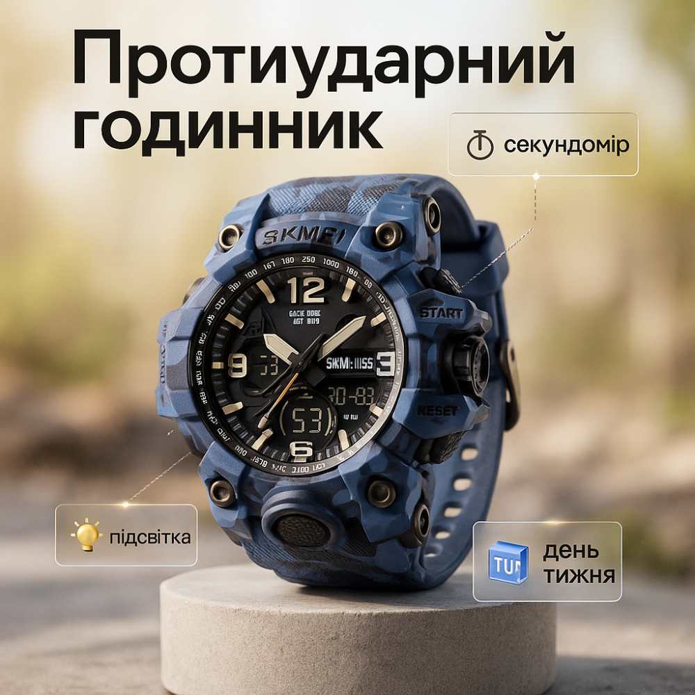 Бюджетний спортивний годинник, Наручний годинник для армії Чоловічий для риболовлі TU-53 Львів - фото 19