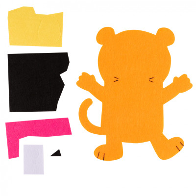 Набор для творчества 1 вересня Тигренок Аппликация из фетра (954575) Винница - изображение 2