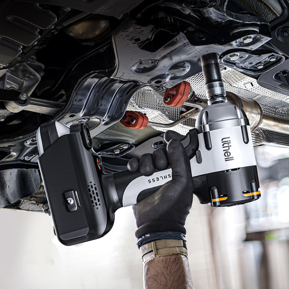 Аккумуляторный ударный гайковерт Litheli бесщеточный, питание от павербанка (УМБ Litheli Power Bank 20000 Киев - изображение 5