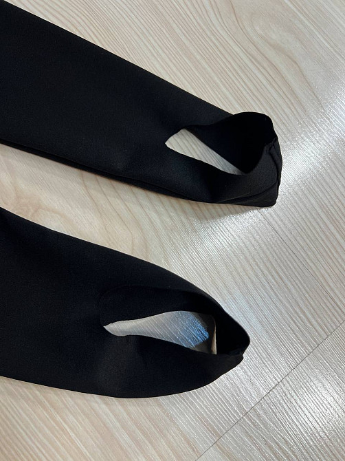 Лосины женские A-N 1721 со штрипками фиксаторами дайвинг с высокой посадкой черные, черный, S Киев - изображение 10