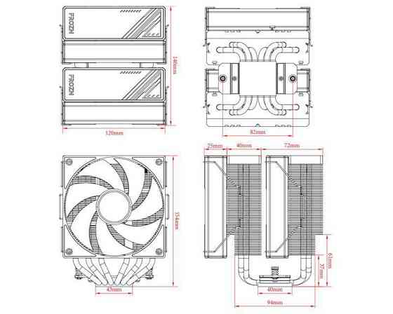 Кулер процесорний ID-Cooling Frozn A620 Black Чорний Харків