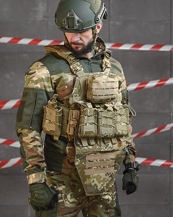 Плитоноска 4 швидкі скидання Cordura піксель НП5128 Київ - фото 1