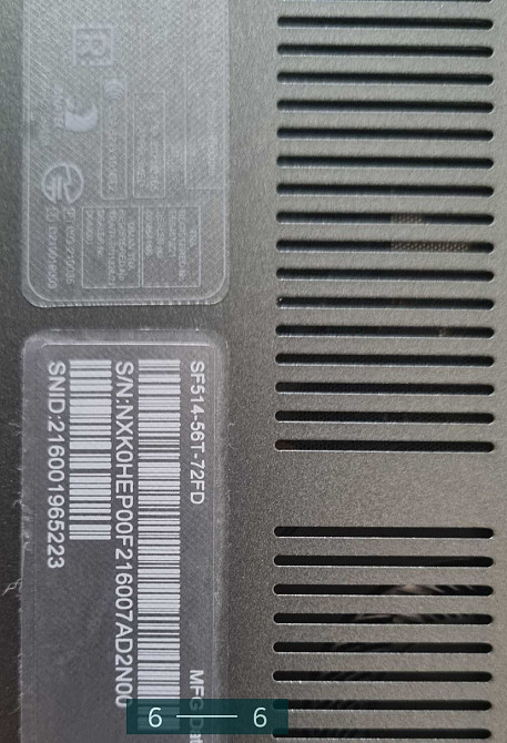 Ноутбук: ASER Swift 5 i7 SF514-56T Киев - изображение 6