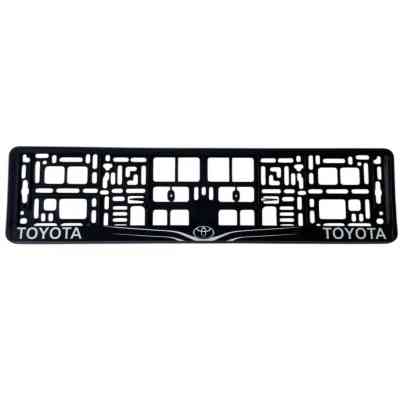Рамка номерного знака Poputchik Toyota (24-117-IS) Винница