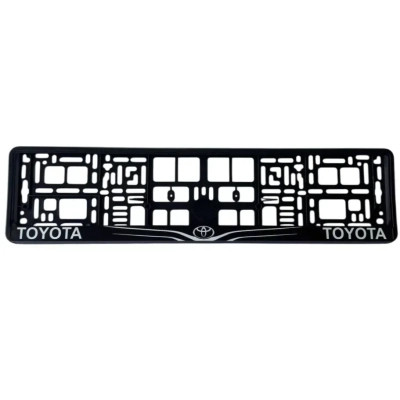 Рамка номерного знака Poputchik Toyota (24-117-IS) Вінниця - фото 1
