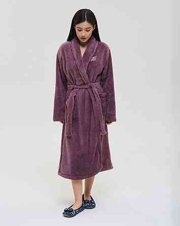 Теплий однотонний жіночий халат Nicoletta Queen — Велюрсофт 94118 S Київ