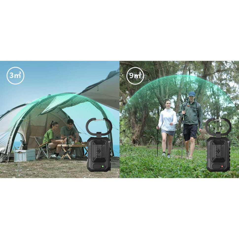 Портативний фумігатор кемпінговий Flextail Light Repel, зелений Київ - фото 8