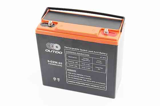 Акумулятор 12V20Ah 6DZM20 кислотний (L180*W78*H170mm) для ДБЖ, іграшок та ін. Бершадь