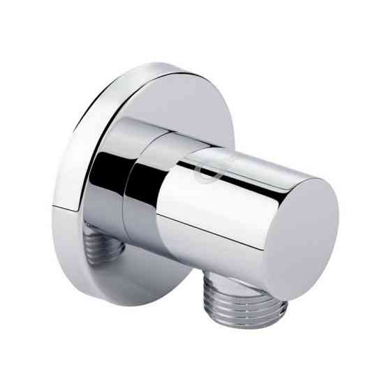 Подключение для шланга латунь Qtap Spojeni круглое QTCRMB030 Chrome Харьков