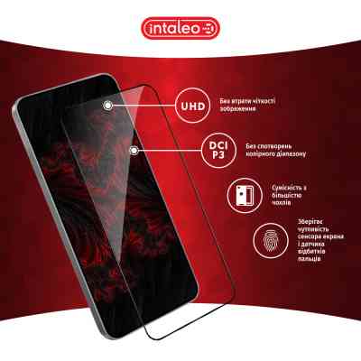 Скло захисне Intaleo Full Glue Samsung Galaxy S25 Black (1283126607899) Вінниця