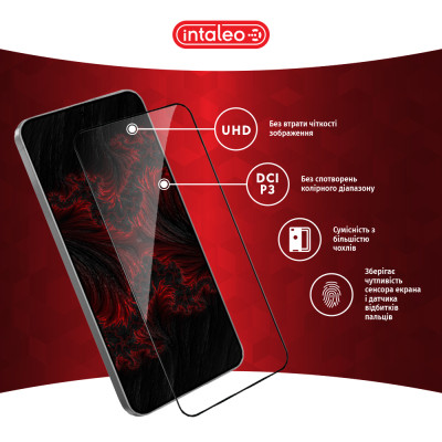 Стекло защитное Intaleo Full Glue Samsung Galaxy S25 Black (1283126607899) Винница - изображение 4