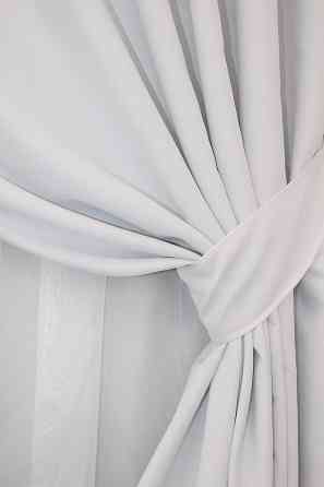 Комплект готових штор VR-Textil Блекаут Midnight № 1223ш Світло-сірий 100х290 см 2 шт (31-728) Київ