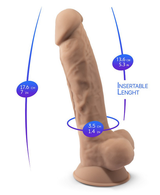 Фалоімітатор - SilexD Realistic Dildo 7" Sex Aura Київ - фото 6