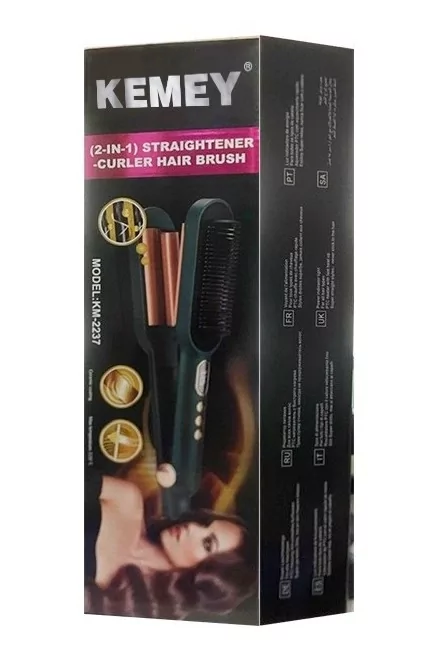 Керамическая плойка стайлер Kemei Km-2237 с ионизацией (Бирюзовый) Винница - изображение 9