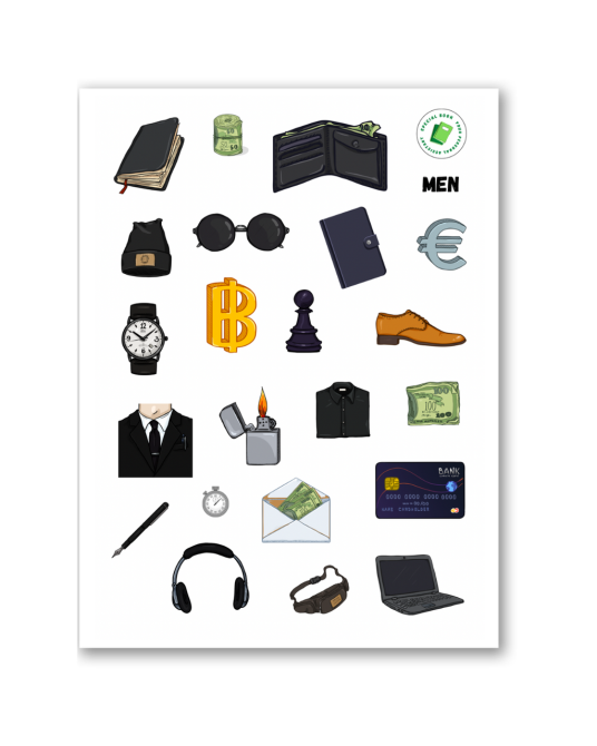 Стікерпак "Men" наліпки Дніпро - фото 1