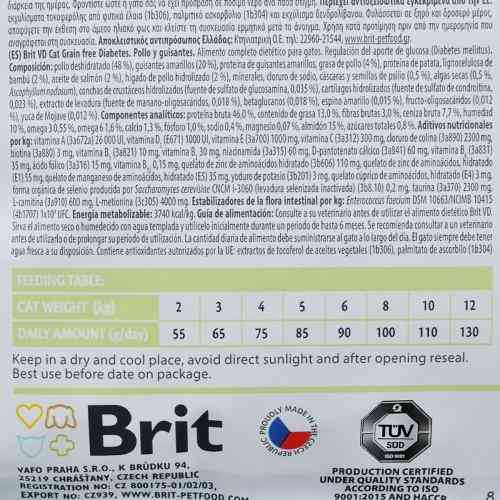 Корм сухой Brit Grain Free VetDiet Cat Diabetes для кошек с сахарным диабетом беззерновой с курицей и горохом 2 кг Киев