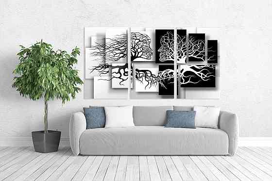 Модульная картина в гостиную / спальню   Люди  ART-003_3A Киев