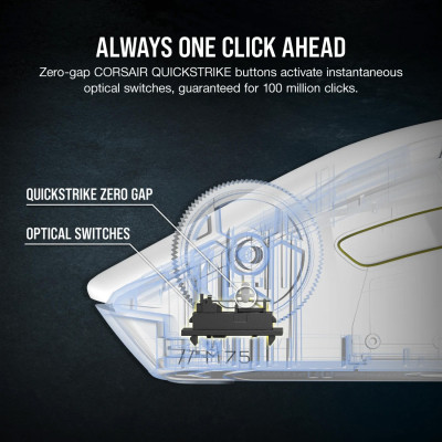 Мышка Corsair M75 RGB Wireless White (CH-931D011-EU) Винница - изображение 8