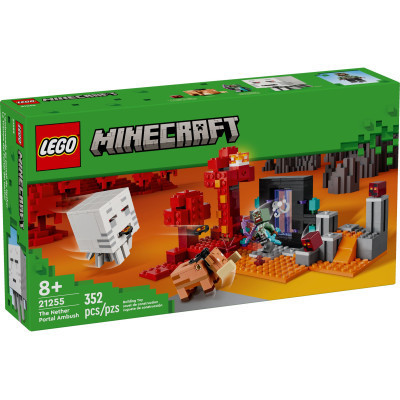 Конструктор LEGO Minecraft Засідка біля порталу в Нижній світ 352 деталей (21255) Вінниця - фото 1