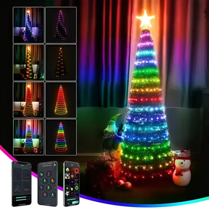Розумна смарт гірлянда Niki Light smart роса rgb керування через смартфон пульт 20 метрів 200 лед Київ - фото 8