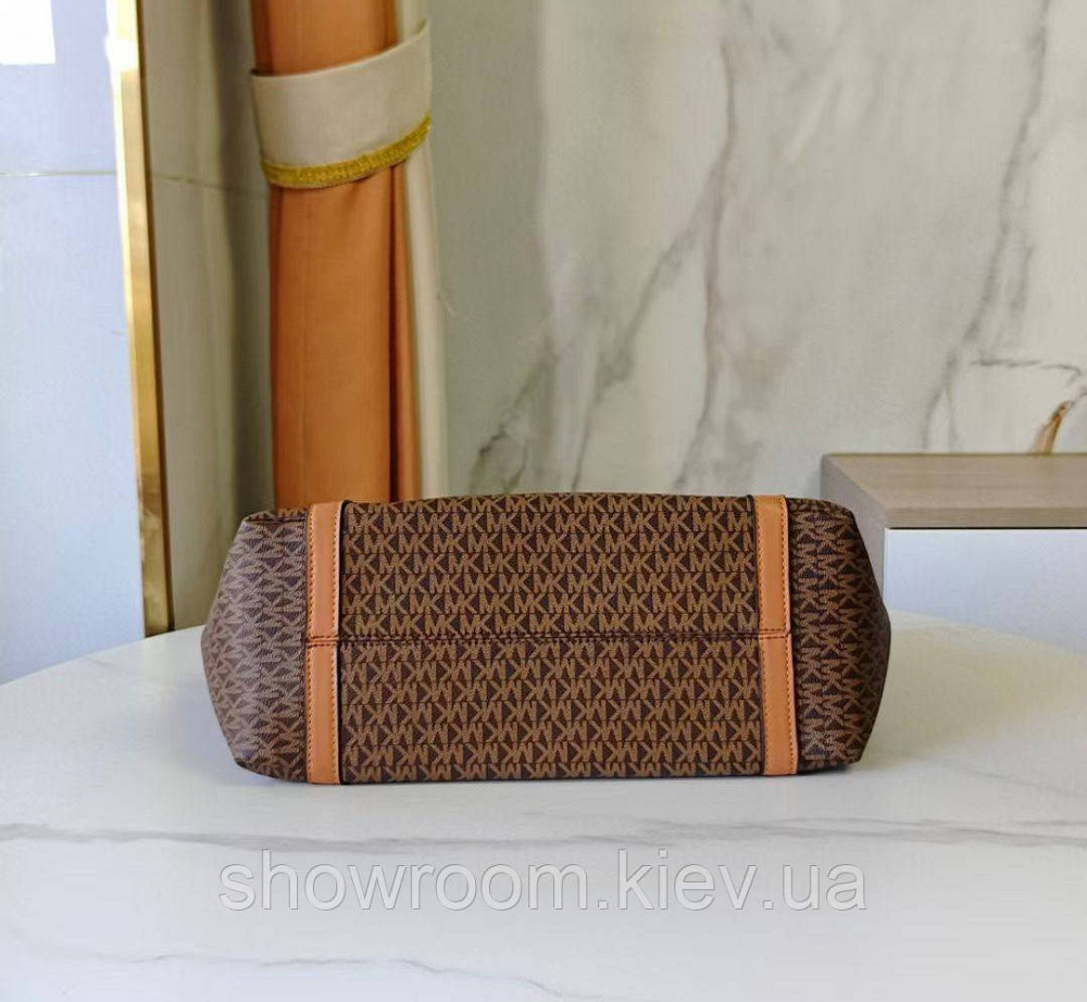 Женская сумка шоппер Michael Kors (55007) Lux коричневая Киев - изображение 4