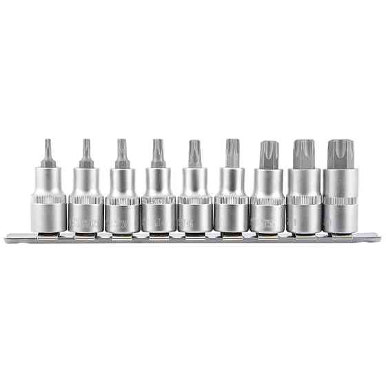 Набір головок торцевих Torx на планці Molder 1/2" CR-V 9шт Львів