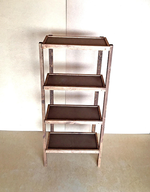 Етажерка розбірна "Честер" 4 полиці 30х60х150 капучино Миколаїв - фото 2