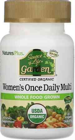 Мультивітаміни для жінок Nature's Plus Source of Life Women's Once Daily Multi 30 таблеток Київ