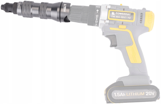 Заклепник на шуруповерт POWERMAT/ Адаптер для потайних заклепок (Польща) Київ