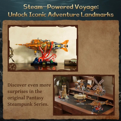 Конструктор Pantasy Steampunk- Наутілус (85029) Вінниця - фото 7