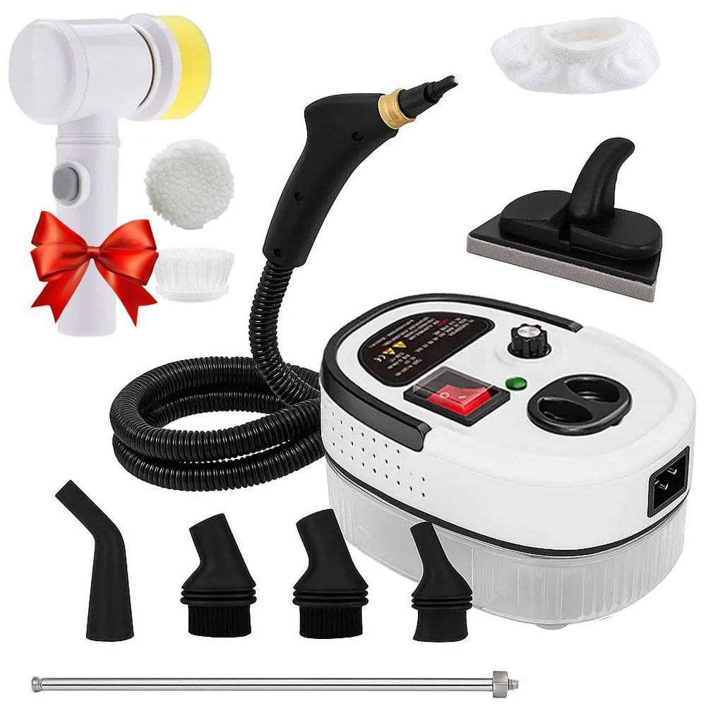 Пароочиститель 2500Вт, 8 насадок + Подарок Электрощетка для уборки 3в1 Magic Brush / Паровой очиститель Киев - изображение 1