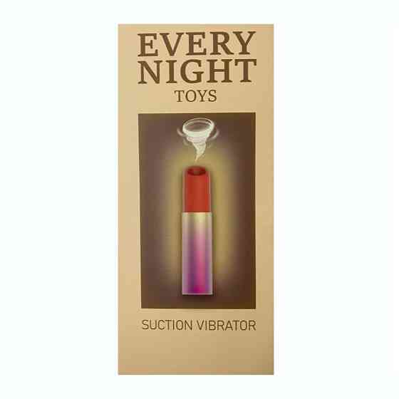 Вакуумный стимулятор клитора в форме помады Every Night Toys с 7 режимами всасывания Sex Aura Киев