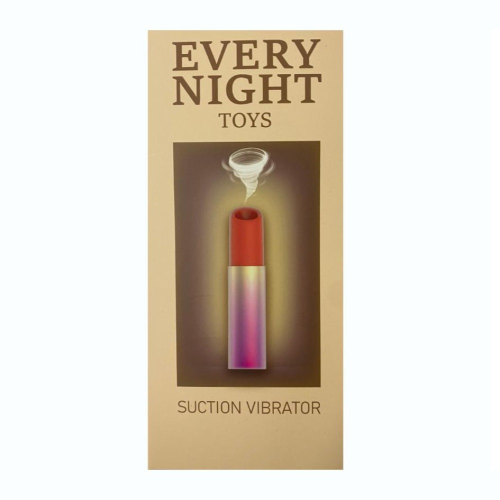 Вакуумный стимулятор клитора в форме помады Every Night Toys с 7 режимами всасывания Sex Aura Киев - изображение 3