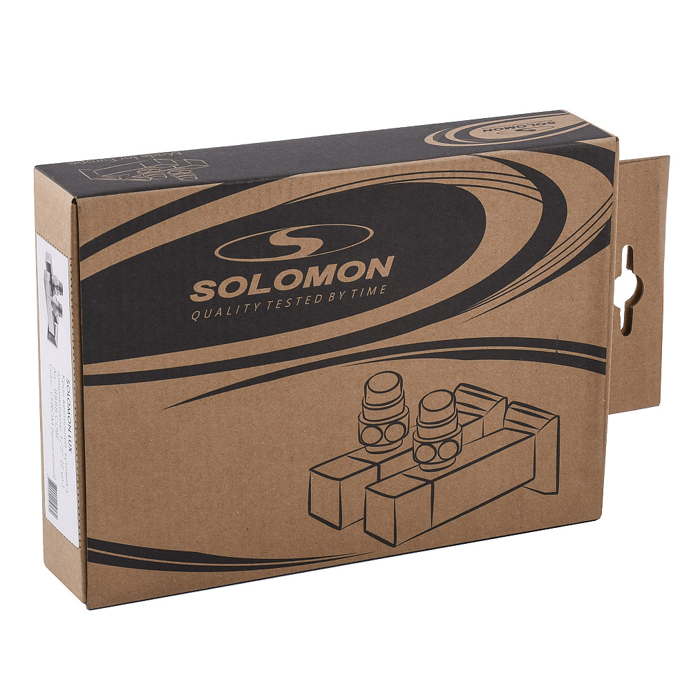 Набір Кран напівобертовий кутовий з американкою SOLOMON LUX 1/2″ CUBE CHROM 8888 (1уп.) Тернополь - изображение 7