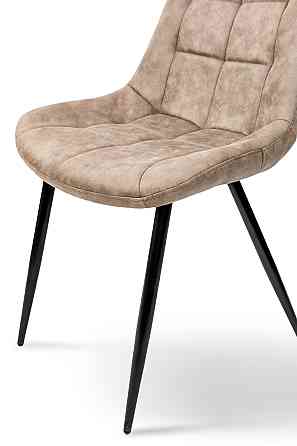 Стілець Крокус чорний / мікрофібра капучіно Київ