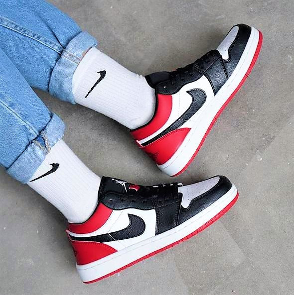 Кроссовки Nike Jordan Красные Мужские Черные Джорданы Белые Найк (размеры: 41) Видео Обзор Днепр - изображение 5