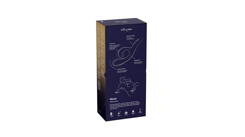 Смарт вибратор-кролик We-Vibe Nova Midnight Blue, эргономичный, регулируемый угол наклона ствола Sex Aura Киев - изображение 10