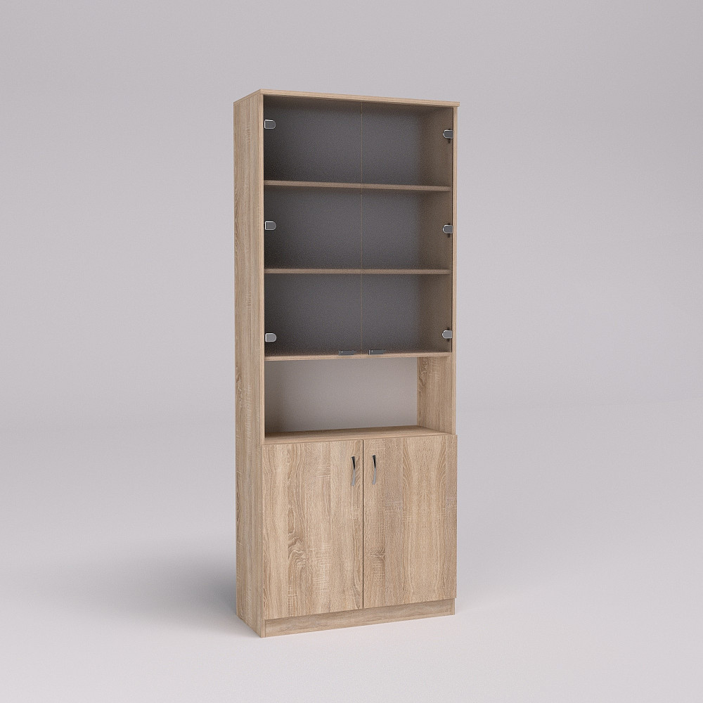 Шкаф офисный ОШС-2, Дуб Сонома, 800/340/2100 Львов - изображение 3