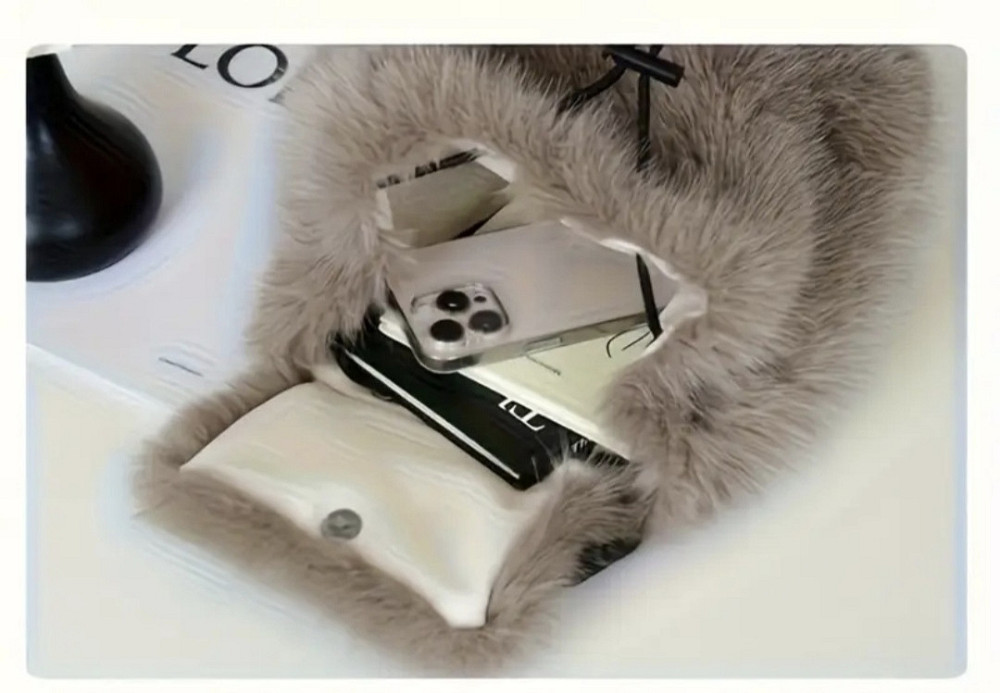 Рюкзак зі штучного хутра Капучіно Смела - изображение 2