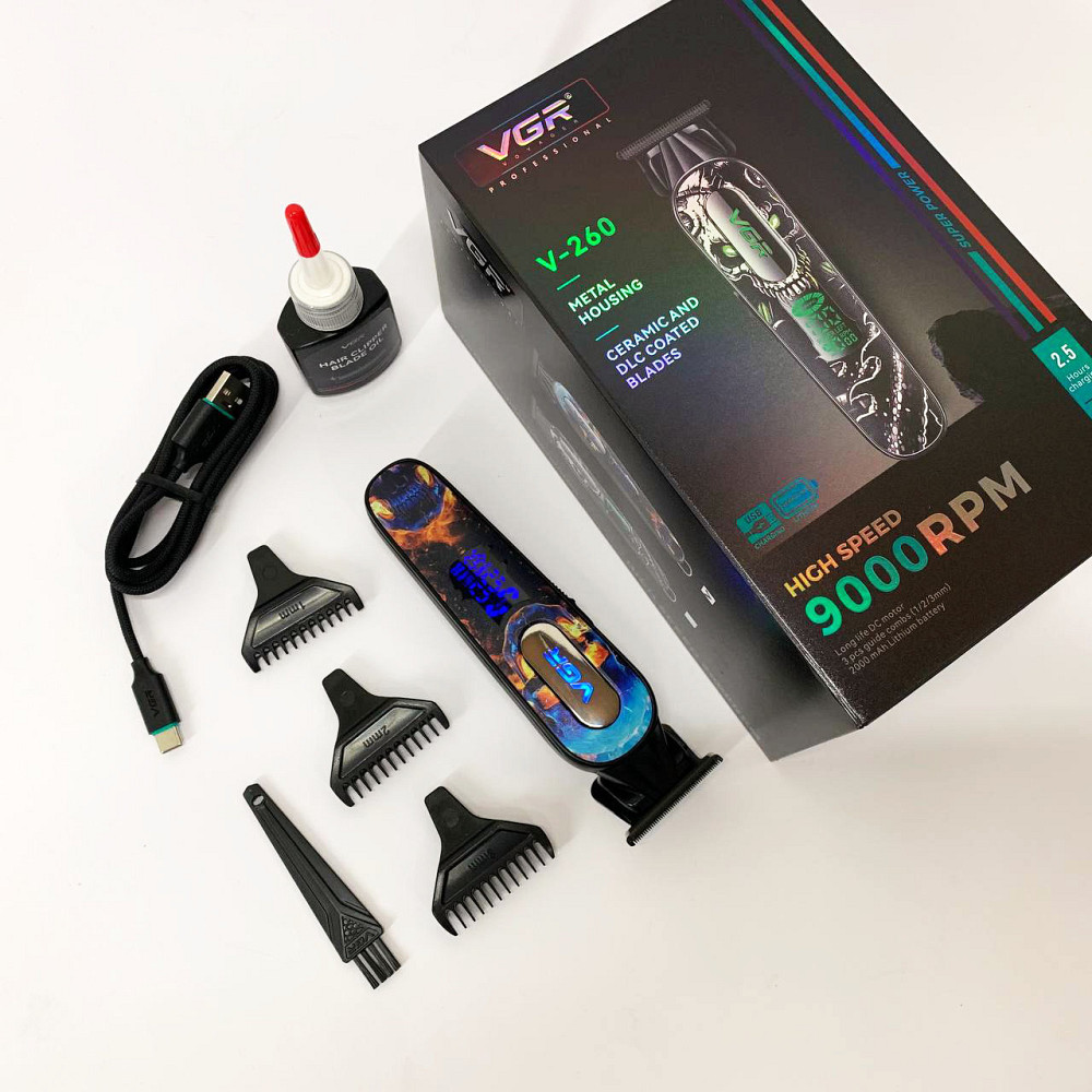 Машинка для стрижки волосся для професіоналів Чоловічий набір стрижки волосся бездротовий DY-90 Львів - фото 8