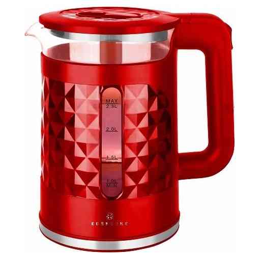 Электрочайник стеклянный с подсветкой Edenberg EB-83559 2.3л 1500Вт Red AM-87 Львов