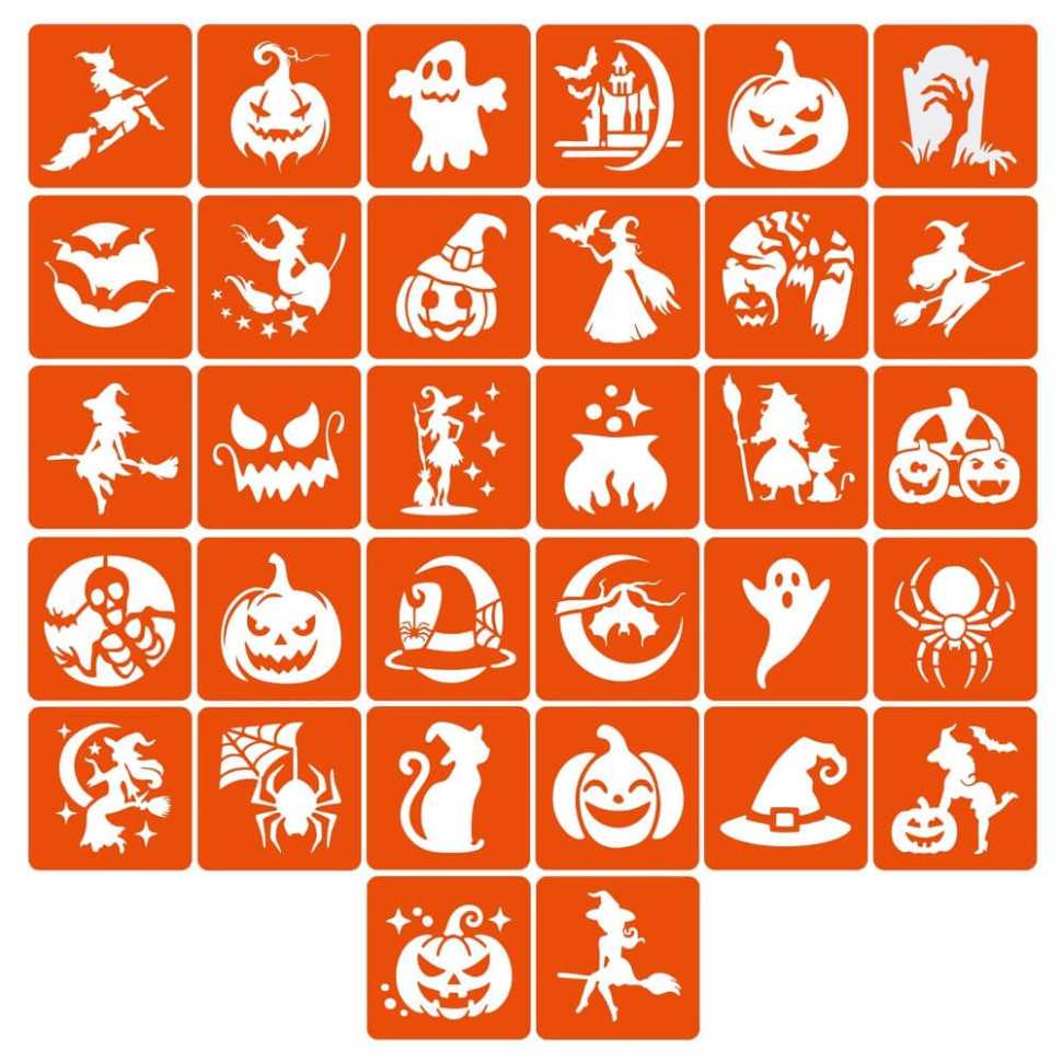 Набор трафаретов для био-тату 