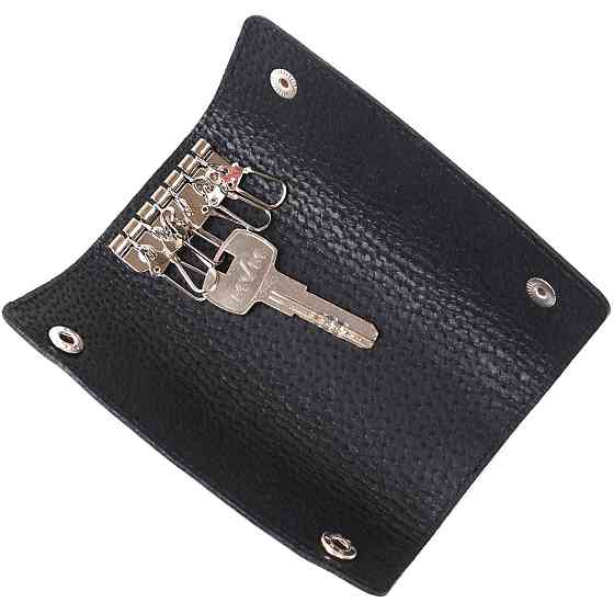 Стильная кожаная ключница Shvigel 16529 Черный Киев